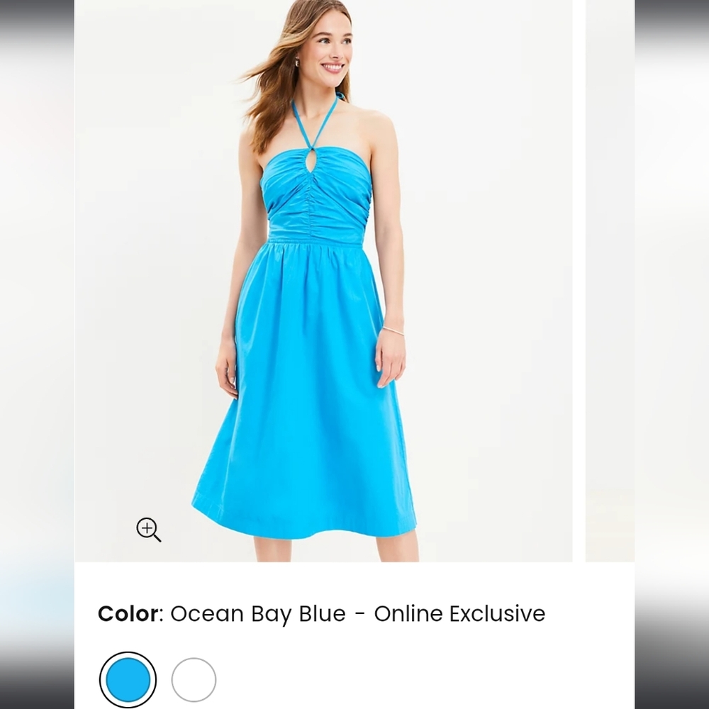 KEYHOLE HALTER MIDI DRESS